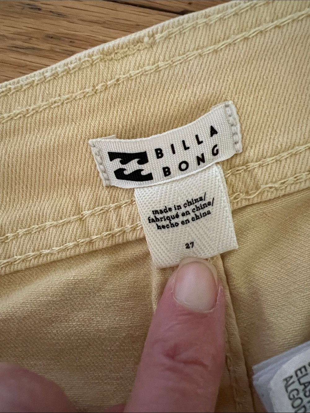 Billabong Light Yellow High-Rise Jeans - Picture 3 of 5
